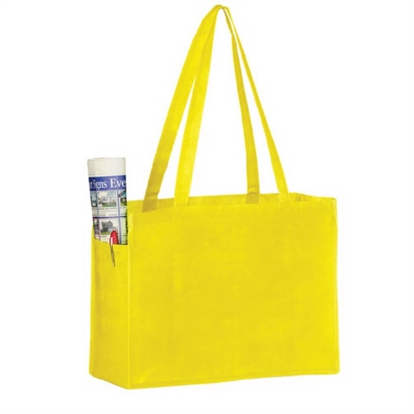 16" x 6" x 12" non-woven polypropylene tote with gusset, poly... from ASI 35290 American Ad Bag Co