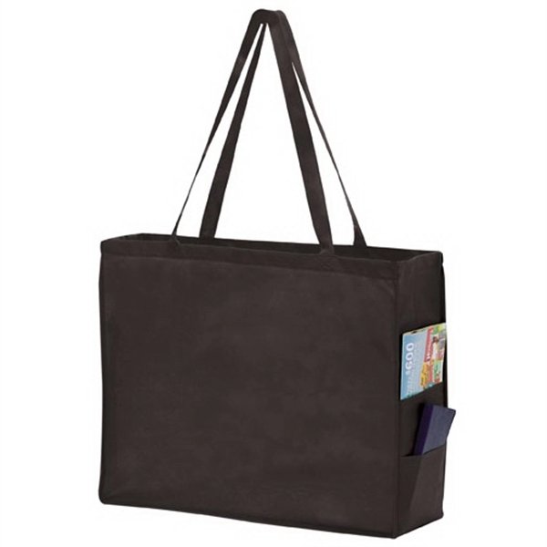 20" x 6" x 16" non-woven polypropylene tote bag with side... from ASI 35290 American Ad Bag Co