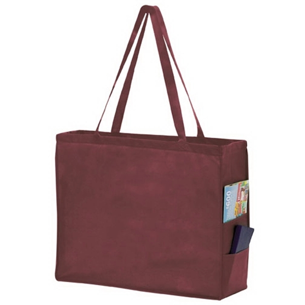20" x 6" x 16" non-woven polypropylene tote bag with side... from ASI 35290 American Ad Bag Co