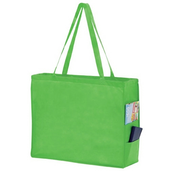 20" x 6" x 16" non-woven polypropylene tote bag with side... from ASI 35290 American Ad Bag Co