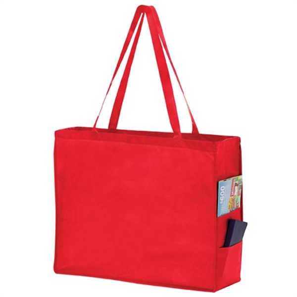 20" x 6" x 16" non-woven polypropylene tote bag with side... from ASI 35290 American Ad Bag Co