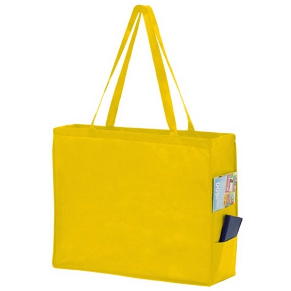 20" x 6" x 16" non-woven polypropylene tote bag with side... from ASI 35290 American Ad Bag Co