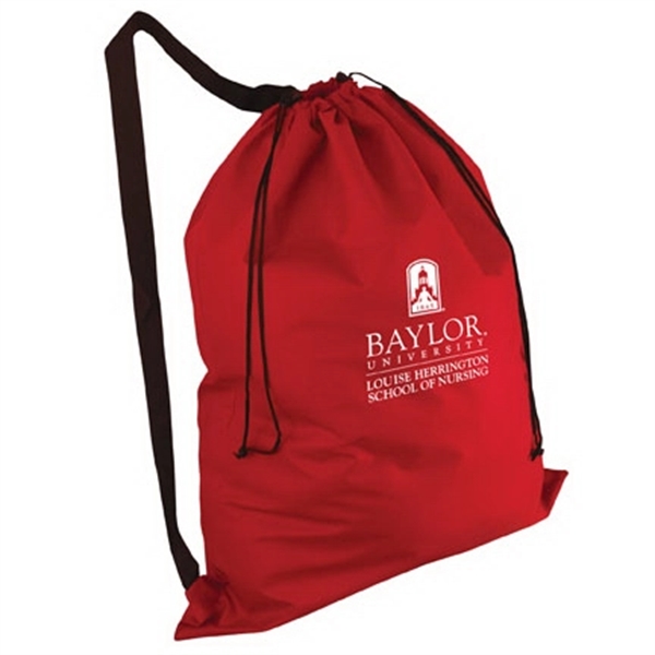 25" x 32" non-woven polypropylene laundry duffel with drawstring opening and... from ASI 35290 American Ad Bag Co