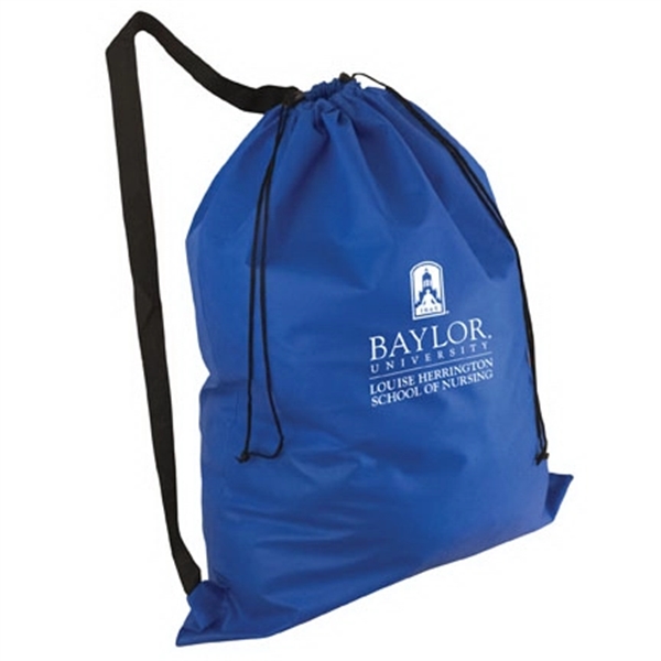 25" x 32" non-woven polypropylene laundry duffel with drawstring opening and... from ASI 35290 American Ad Bag Co
