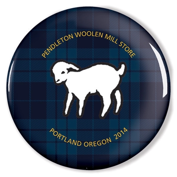 Round button made in the USA measuring 3" diameter with a... from ASI 66390 LarLu