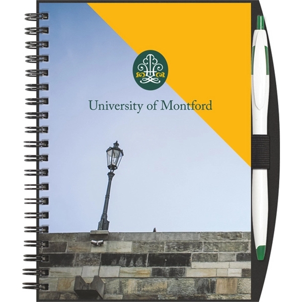 5" x 7" full-color NotePad w/ PenPort, Cougar pen, 70 sheets... from ASI 91340 Journalbooks/Timeplanner Calendars