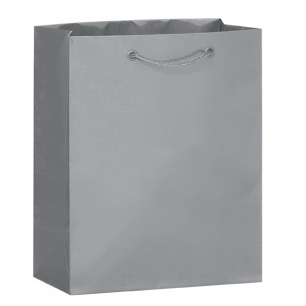 8" x 4" x 10" glossy laminated paper Euro-style bag with... from ASI 35290 American Ad Bag Co