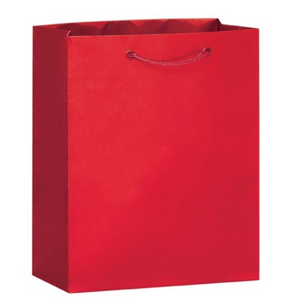 8" x 4" x 10" glossy laminated paper Euro-style bag with... from ASI 35290 American Ad Bag Co