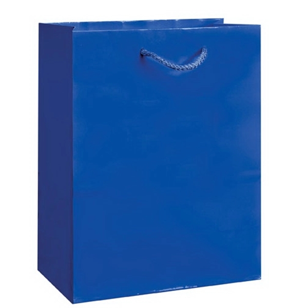 8" x 4" x 10" glossy laminated paper Euro-style bag with... from ASI 35290 American Ad Bag Co