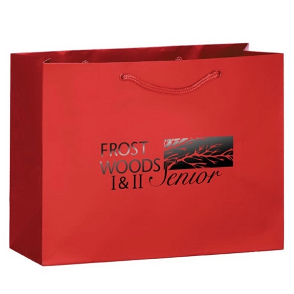 13" x 5" x 10" glossy laminated paper Euro-style bag with... from ASI 35290 American Ad Bag Co