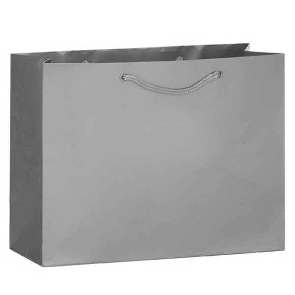 13" x 5" x 10" glossy laminated paper Euro-style bag with... from ASI 35290 American Ad Bag Co