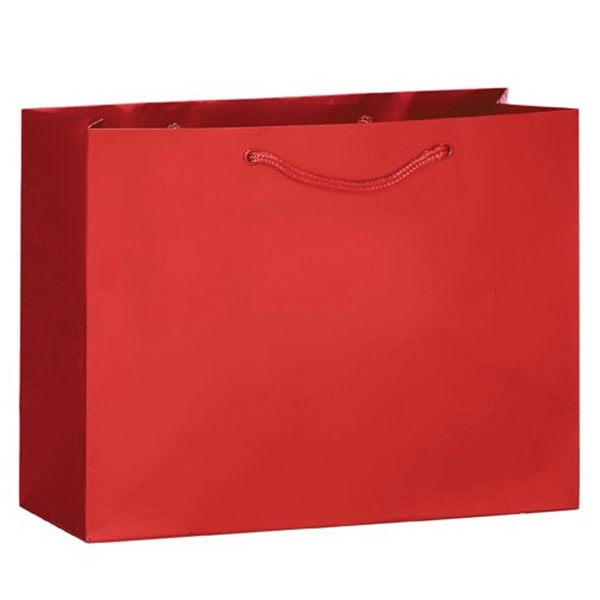 13" x 5" x 10" glossy laminated paper Euro-style bag with... from ASI 35290 American Ad Bag Co