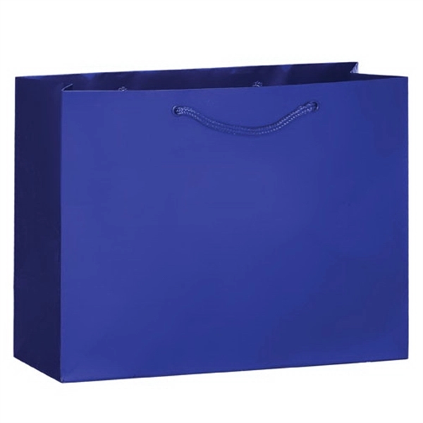 13" x 5" x 10" glossy laminated paper Euro-style bag with... from ASI 35290 American Ad Bag Co