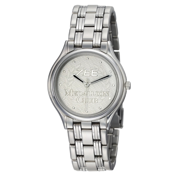 Watch made of a silver tone stainless steel case, solid bracelet,... from ASI 86230 Selco