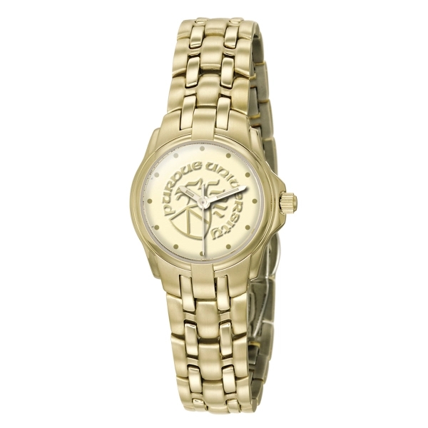 Gold stainless steel watch with sapphire crystal, medallion dial, USA movement... from ASI 86230 Selco
