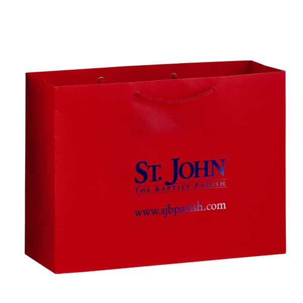 16" x 6" x 12" glossy laminated Euro-style tote bag with... from ASI 35290 American Ad Bag Co