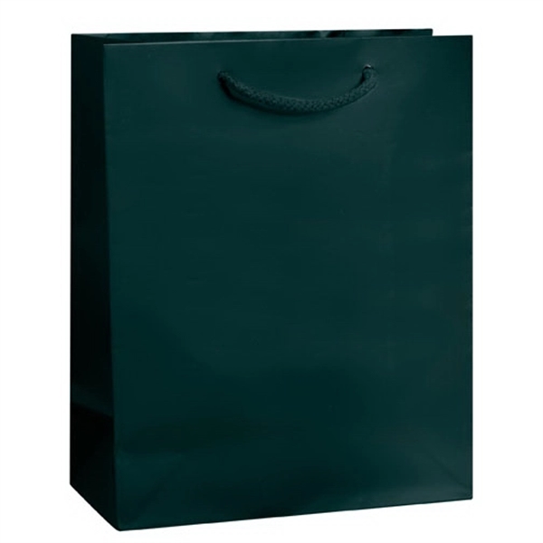 8" x 4" x 10" European style matte paper shopping bag... from ASI 35290 American Ad Bag Co