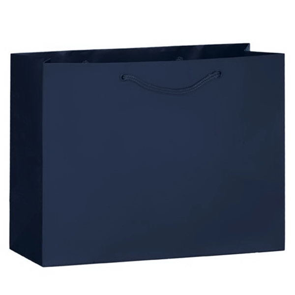 13" x 5" x 10" matte laminated paper Euro-style shopping bag... from ASI 35290 American Ad Bag Co