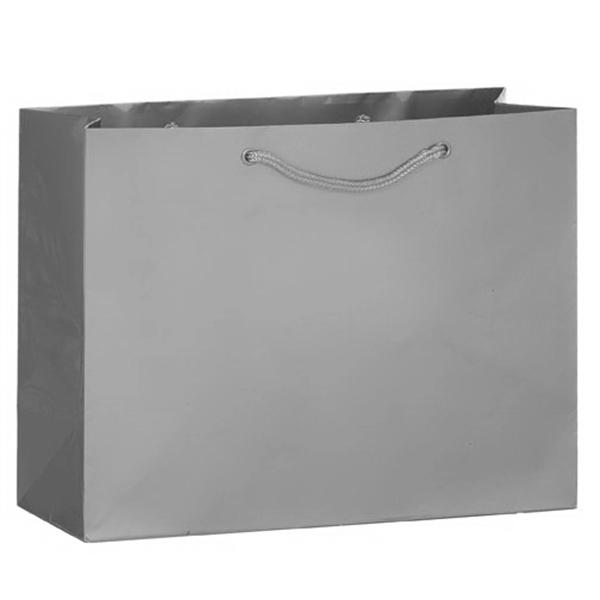13" x 5" x 10" matte laminated paper Euro-style shopping bag... from ASI 35290 American Ad Bag Co