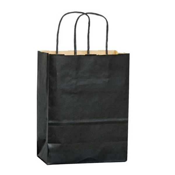 8" x 4 3/4" x 10 1/2" matte Kraft paper shopping... from ASI 35290 American Ad Bag Co