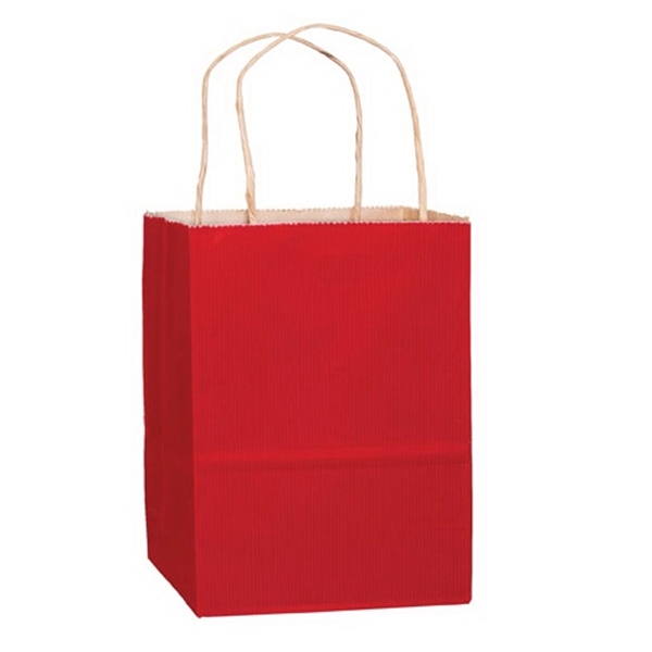 8" x 4 3/4" x 10 1/2" matte Kraft paper shopping... from ASI 35290 American Ad Bag Co