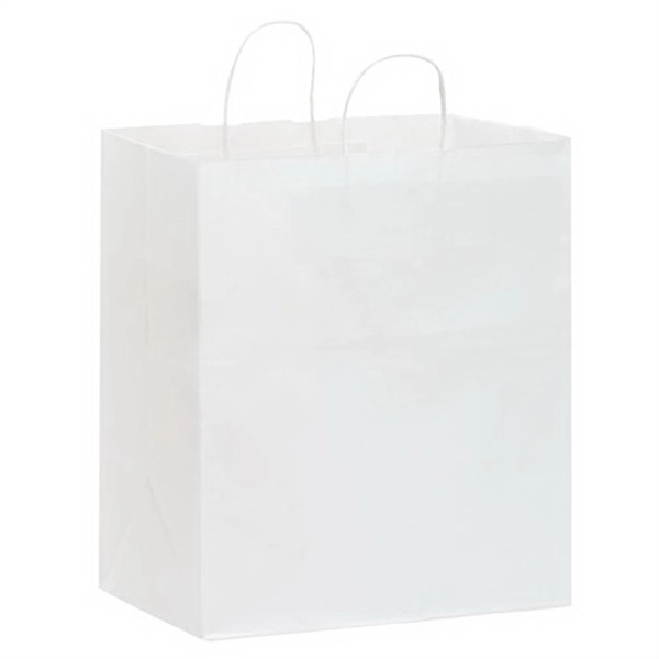 14 1/2" x 9 1/2" x 16 1/4" white Kraft paper... from ASI 35290 American Ad Bag Co