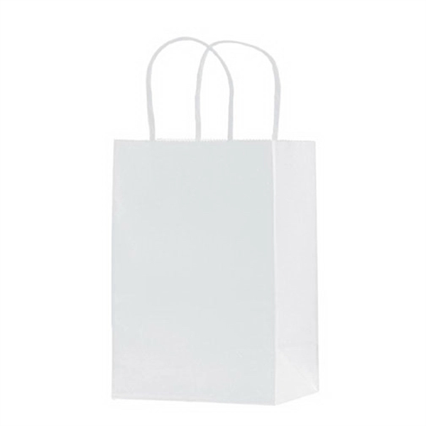 5 1/2" x 3 1/4" x 8 3/8" Kraft paper shopping... from ASI 35290 American Ad Bag Co