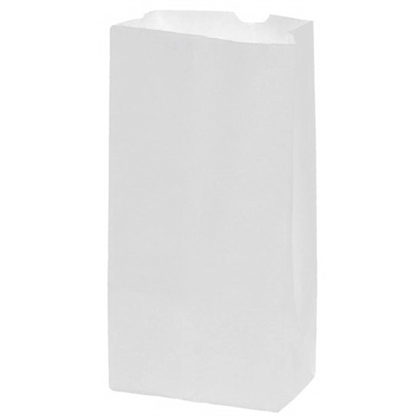 5" x 3 1/8" x 9 5/8" white Kraft paper lunch... from ASI 35290 American Ad Bag Co