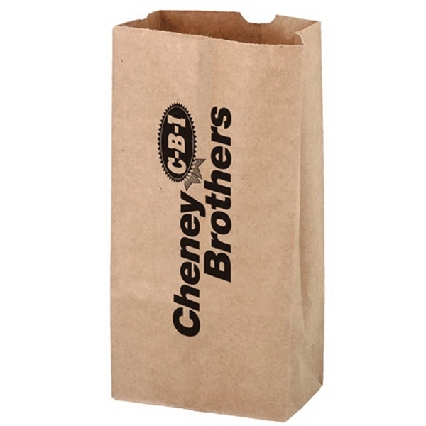 5" x 3 1/8" x 9 5/8" natural Kraft paper bag... from ASI 35290 American Ad Bag Co