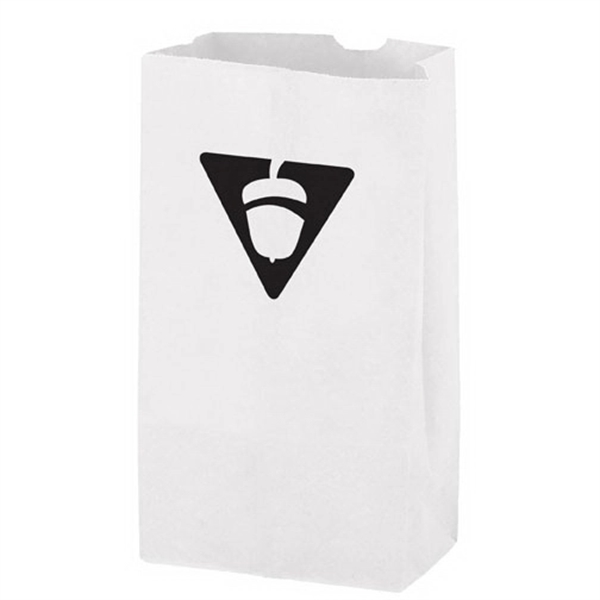 6" x 3 5/8" x 11 1/16" white Kraft paper bag... from ASI 35290 American Ad Bag Co