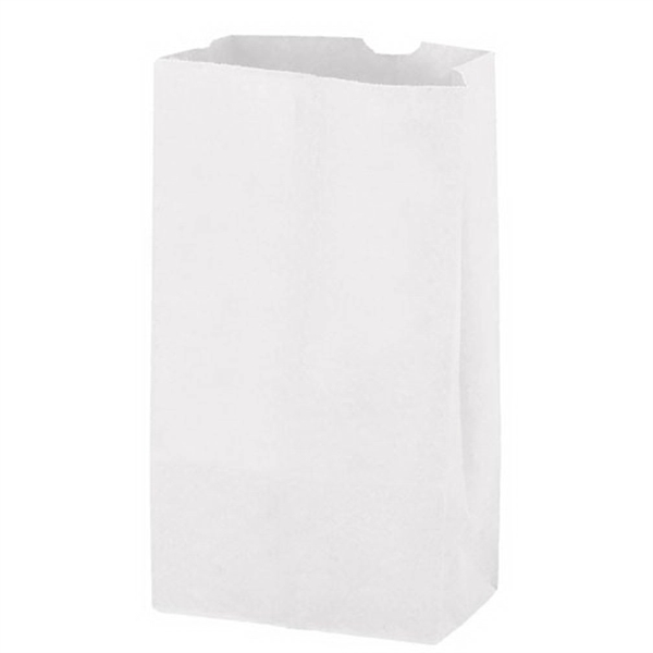 6" x 3 5/8" x 11 1/16" white Kraft paper bag... from ASI 35290 American Ad Bag Co