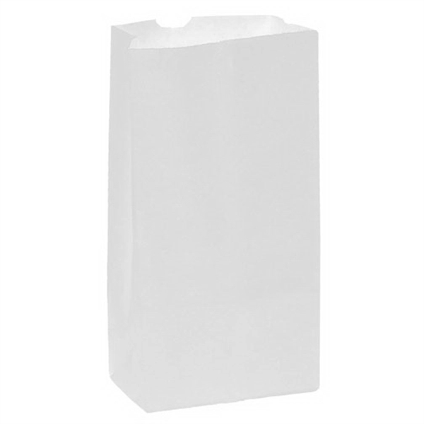 6 1/4" x 3 13/16" x 12 1/2" white Kraft paper... from ASI 35290 American Ad Bag Co