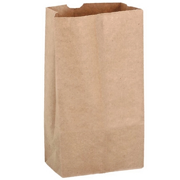 7 1/8" x 4 3/8" x 13 15/16" Kraft paper grocery... from ASI 35290 American Ad Bag Co