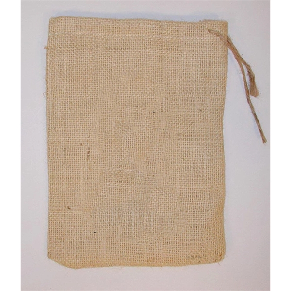 Jute/Burlap Drawstring Bag in multiple sizes with natural Jute color.... from ASI 41630 Brave USA / Brave USA