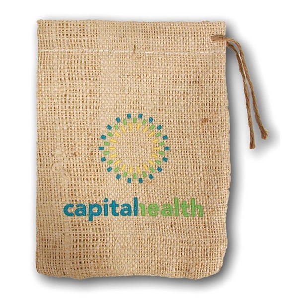 Jute/Burlap Drawstring Bag in multiple sizes with natural Jute color.... from ASI 41630 Brave USA / Brave USA