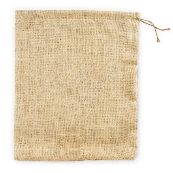 Jute/Burlap Drawstring Bag in multiple sizes with natural Jute color.... from ASI 41630 Brave USA / Brave USA