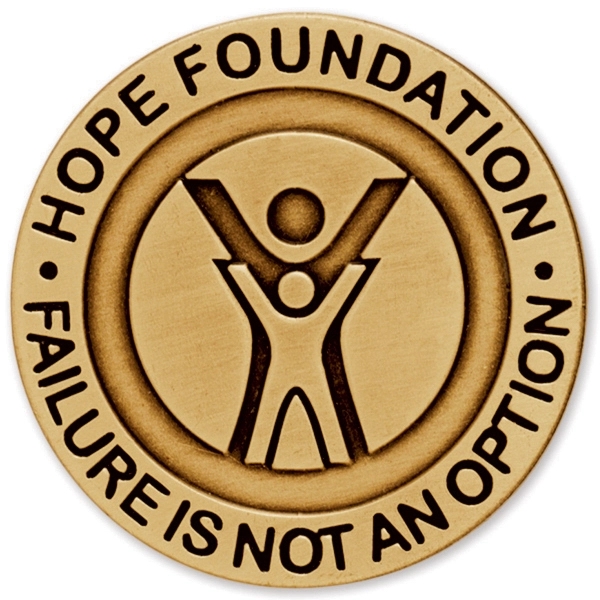 Die struck pin featuring an antique finish and a military clutch... from ASI 66390 LarLu