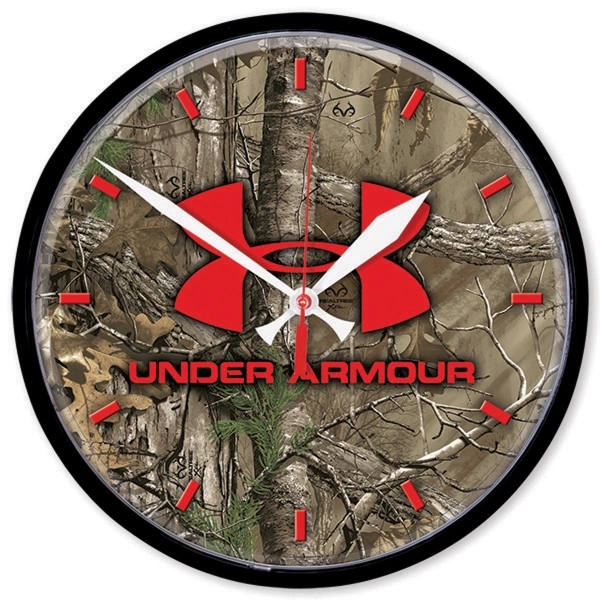 Wall clock measuring 12 3/4" diameter with a durable polystyrene case... from ASI 66390 LarLu / Display-Tec