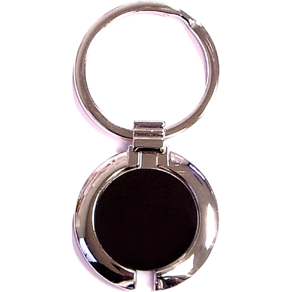 Round shape chrome metal key holder... from ASI 74585 Nu Promo International / Nu Promo Line