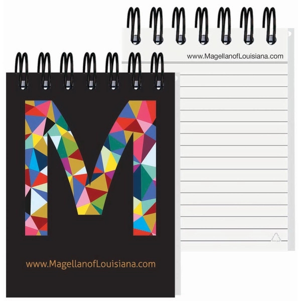 3" x 5" Journal with imprint on every sheet, recycled paper,... from ASI 50873 Drum-Line / Drum-line Inc