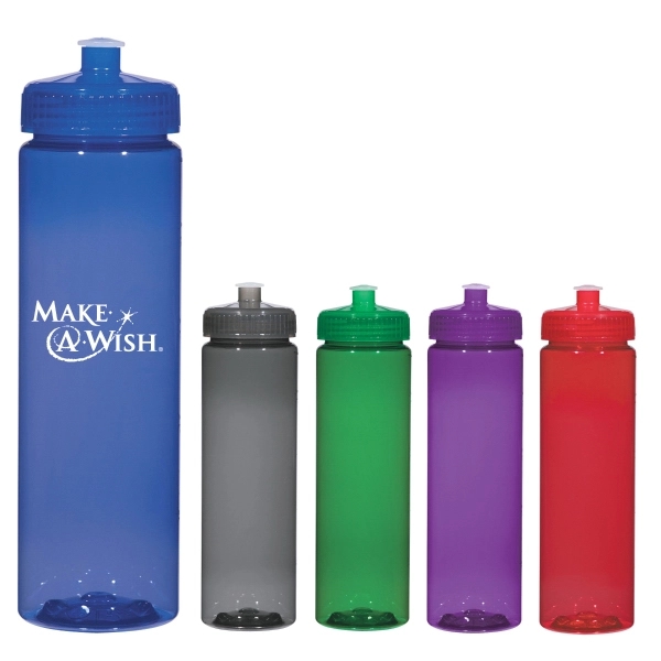 25 oz. Plastic Water Bottle w/ Push Pull Lid... from ASI 68366 Makana Line LLC / Makana Line LLC