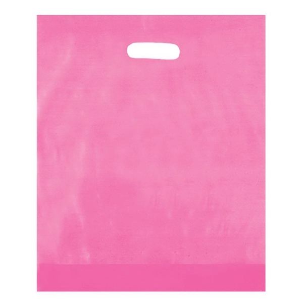 12" x 15" x 3" HDPE plastic bag with gusset and... from ASI 35290 American Ad Bag Co