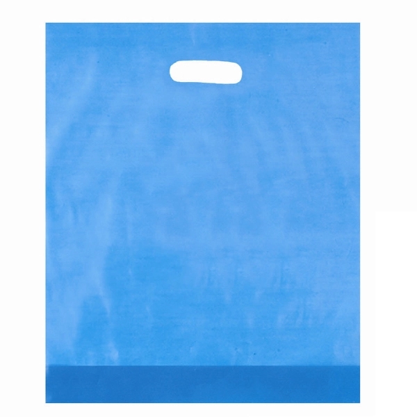 12" x 15" x 3" HDPE plastic bag with gusset and... from ASI 35290 American Ad Bag Co