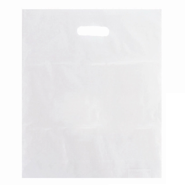 12" x 15" x 3" HDPE plastic bag with gusset and... from ASI 35290 American Ad Bag Co