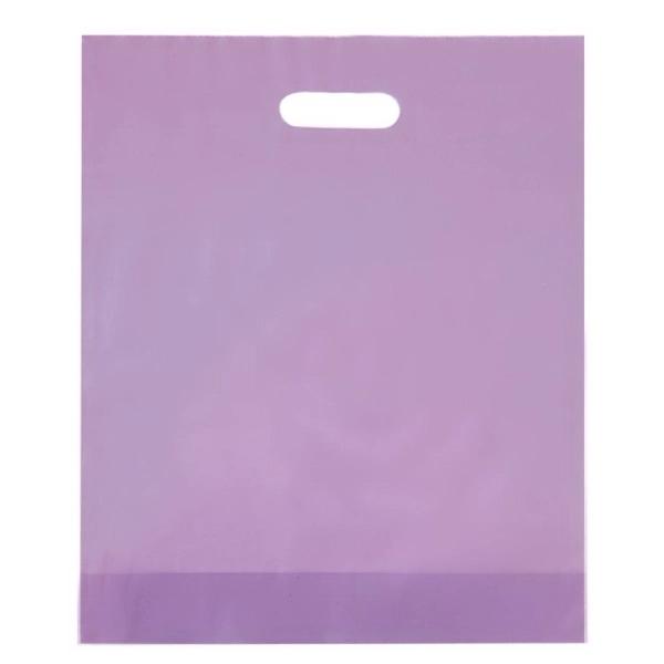 12" x 15" x 3" HDPE plastic bag with gusset and... from ASI 35290 American Ad Bag Co