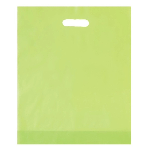 12" x 15" x 3" HDPE plastic bag with gusset and... from ASI 35290 American Ad Bag Co