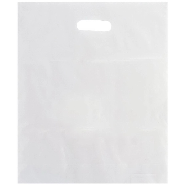 5" x 18" x 4" clear frosted HDPE plastic bag with... from ASI 35290 American Ad Bag Co