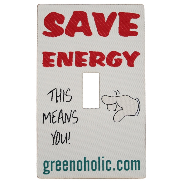 Custom fabric single light switch plate decal with non-permanent adhesive backing.... from ASI 92980 WOV-IN® / WOV-IN® Universal Strap/Wov-In Line WOV-IN Line (R)