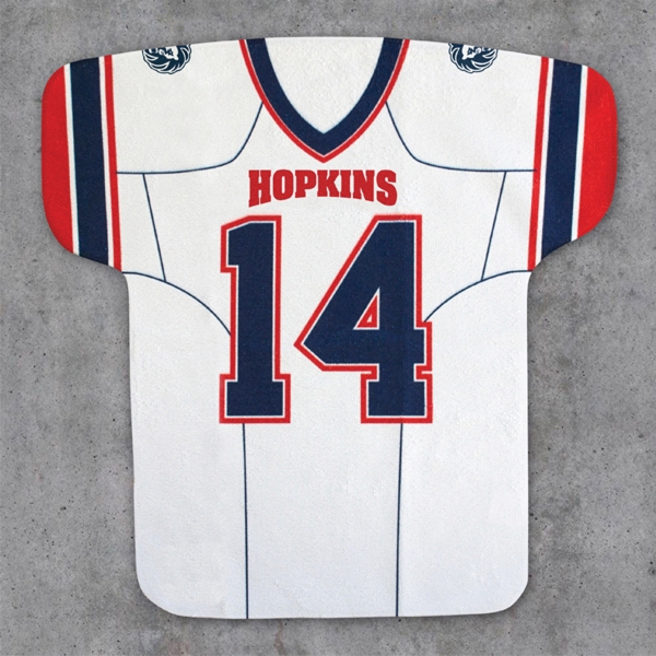 100% polyester, velour jersey shaped rally towel.... from ASI 79750 Pro Towels