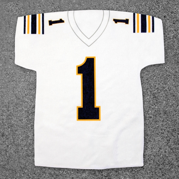 100% polyester, velour jersey shaped rally towel.... from ASI 79750 Pro Towels